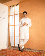 Taahir - Cream Shalwar Kameez