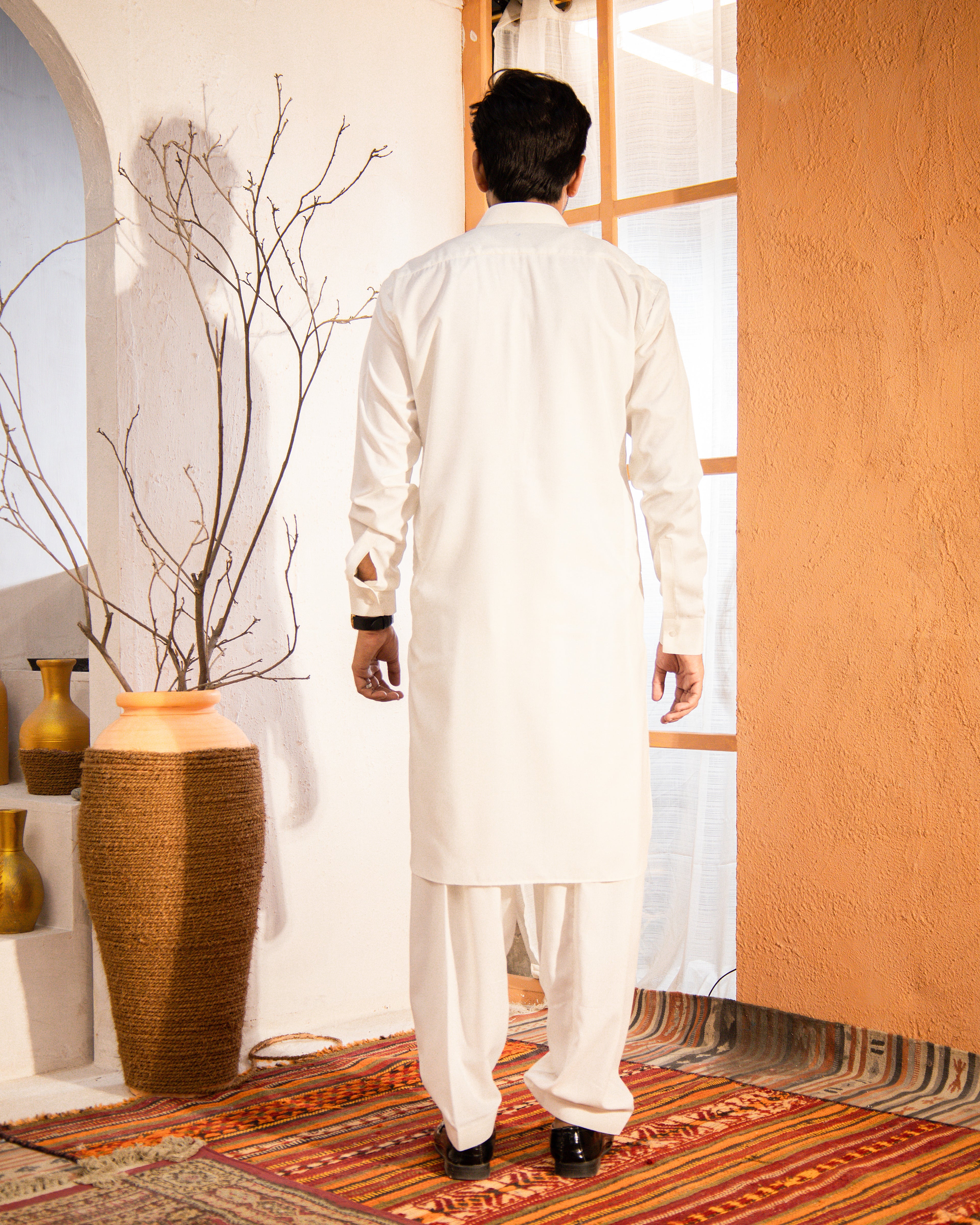 Taahir - Cream Shalwar Kameez