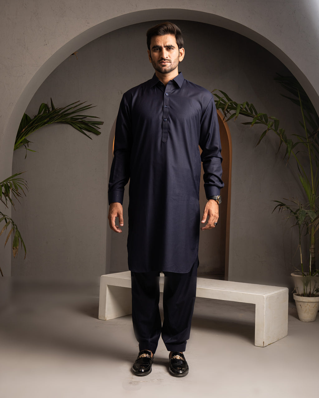 Taahir - Navy Shalwar Kameez