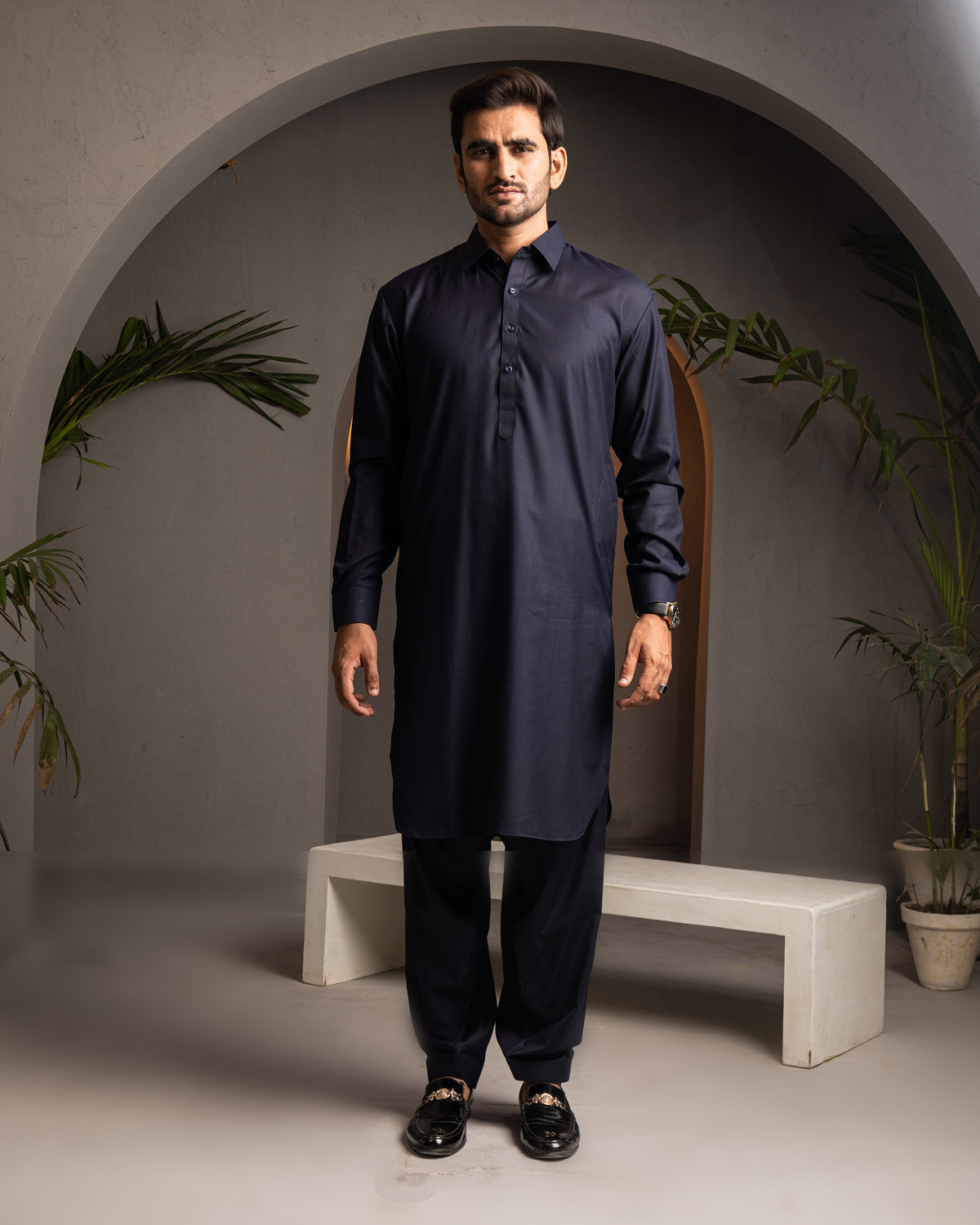 Taahir - Navy Shalwar Kameez