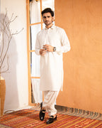 Taahir - Cream Shalwar Kameez